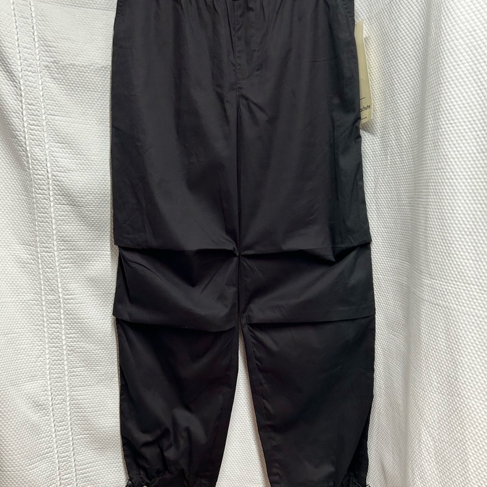 No Boundaries Black Parachute Pants with Elastic Waistband size Small